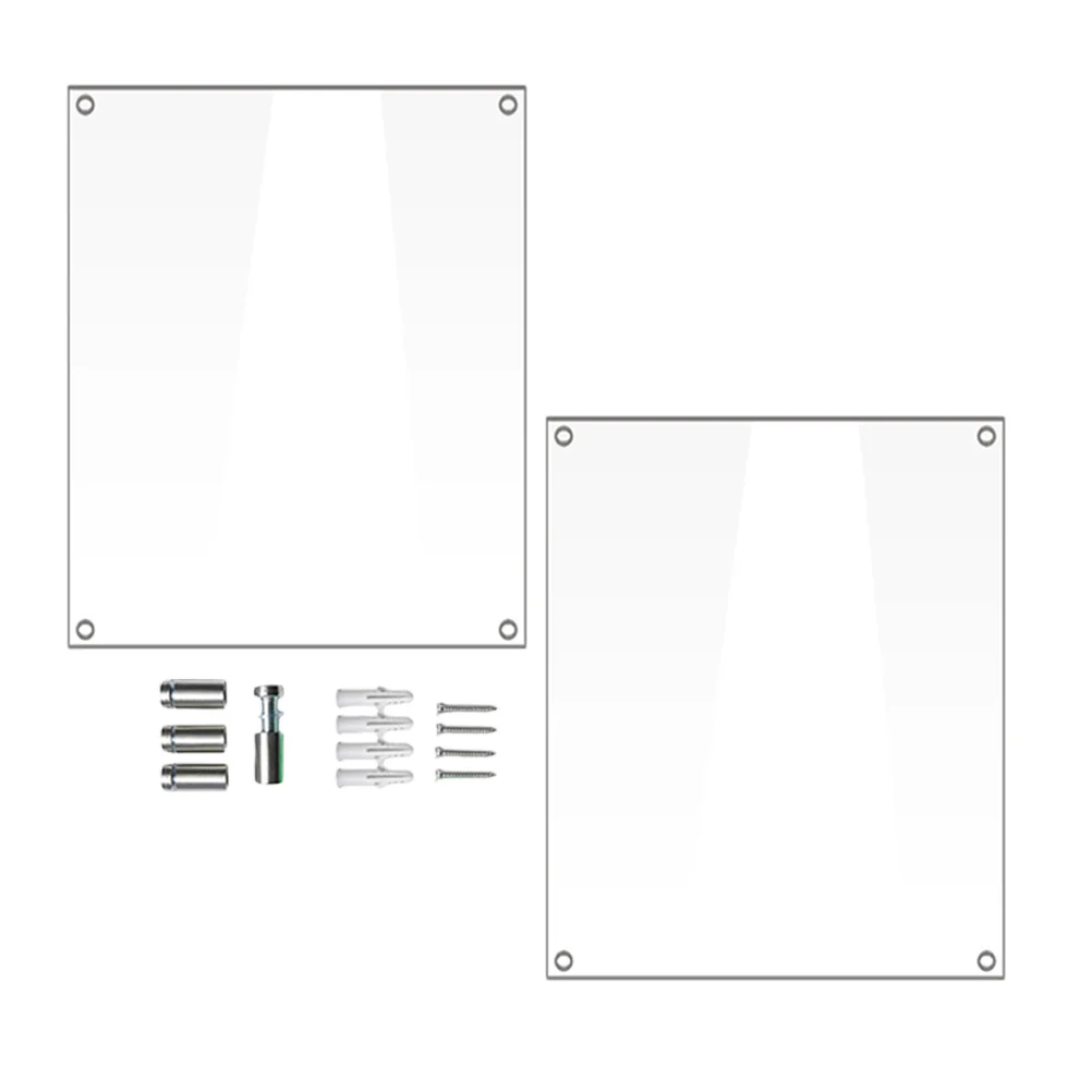 

1 Set Clear Acrylic Photo Wall Mounting Xl Size Transparent Picture Frame For Home Decor Easy Install Bedroom Party