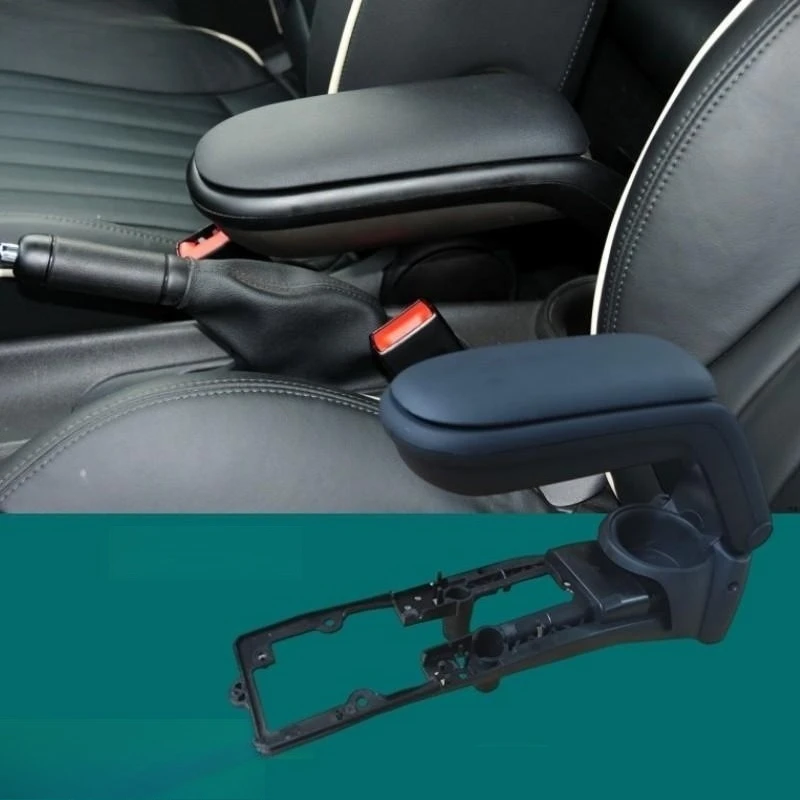 لسيارات BMW ميني كوبر R55 R56 R57 R58 وحدة التحكم المركزية مسند الذراع ترقية صندوق تخزين منظم ملحقات السيارة الداخلية أجزاء سوداء #2
