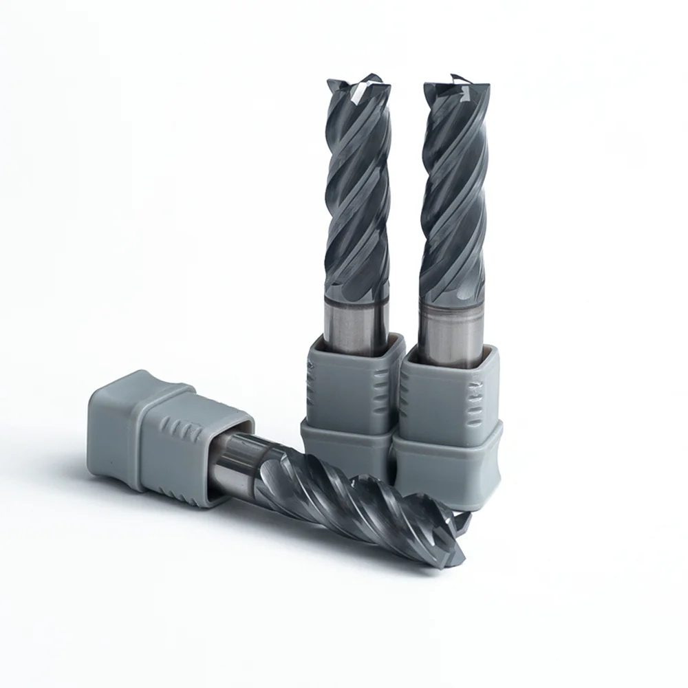 

12mm Four-Flute Straight Shank Flat End Mill Chamfer New Design Custom ODM&OEM Support AlCrN Coated Milling Cutter