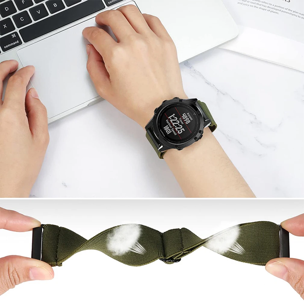 26มม.สายนาฬิกาสำหรับ Garmin Fenix 7X สมาร์ทนาฬิกา Quick Fit สายคล้องข้อมือสำหรับ Garmin Fenix 7 Fenix7 22มม.สายรัด