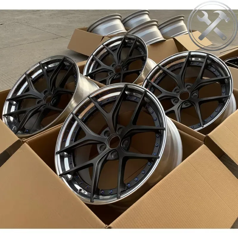

Customized Forged New Design 2 Piece 18 19 20 21 22 23 24 Inch 5X114.3 Aluminum Alloy Racing Universal Wheel Rims