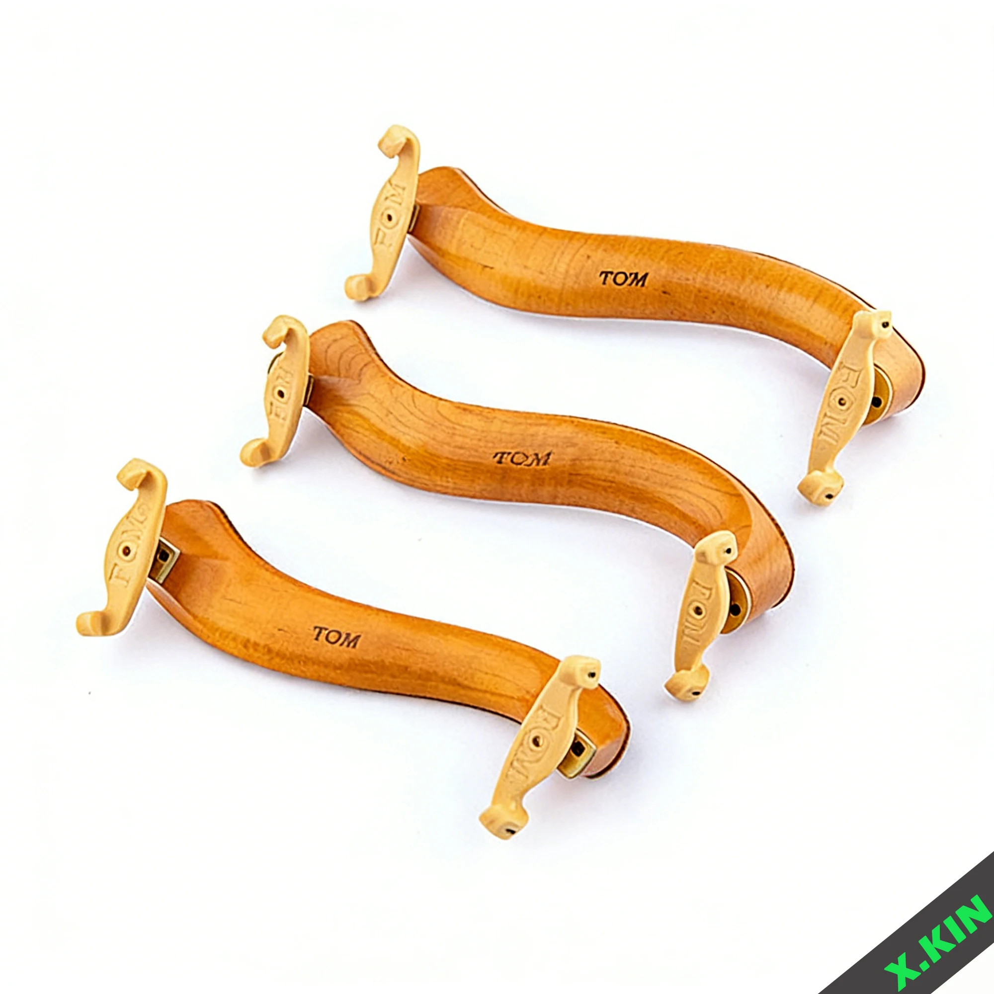 

Подставка для скрипки (для размеров 4/4, 3/4, 1/2), регулируемая по высоте, из кленового дерева, с мягким кожаным покрытием