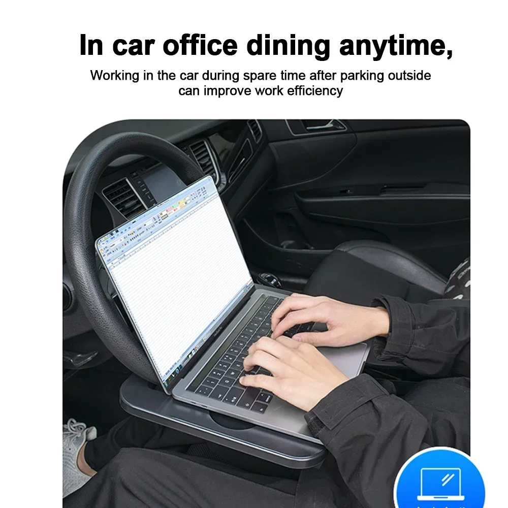 3 in1 عجلة القيادة الجدول صينية طاولة السيارة مع مقعد التماس صندوق تخزين حشو المقعد الأمامي متعدد الوظائف اكسسوارات السيارات الداخلية