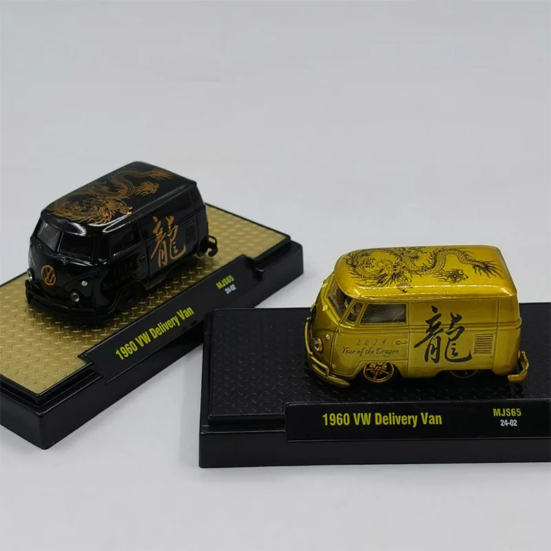 

1:64 масштаб 1960 VW доставка фургон модифицированный сплав грузовой автомобиль модель статический дисплей Коллекционный подарок игрушка сувенирное украшение