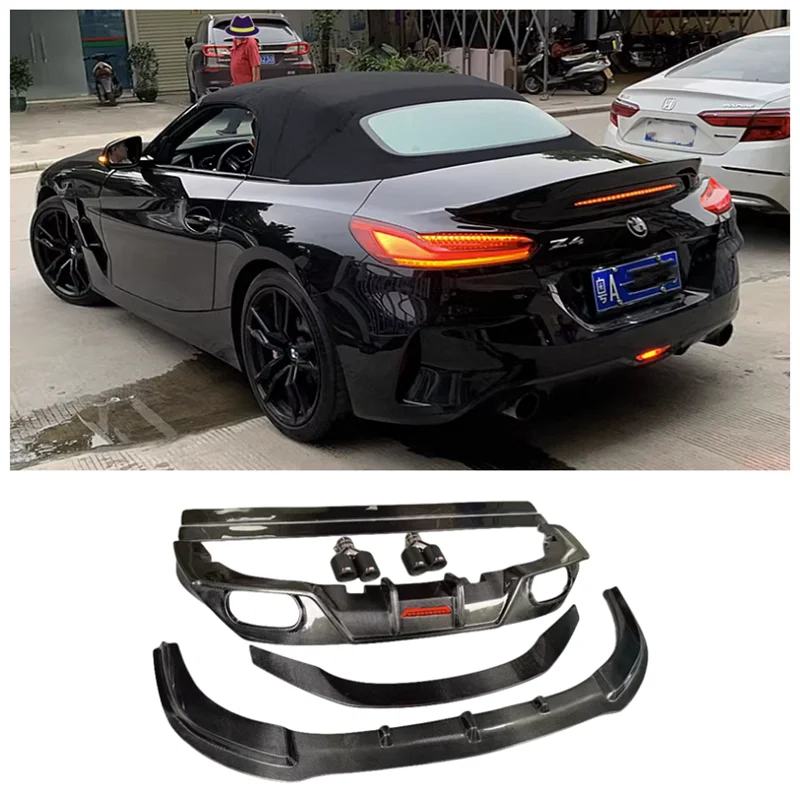 

For BMW Z4 G29 2019-2023 High Quality Carbon Fiber Car Bumper Front Lip Rear Diffuser Spoiler Side Skirt Exhaust Body Kit