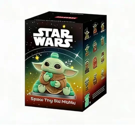 POP MART Star Wars Grogu, série Tiny But Mighty, figurine surprise, 1 pièce aléatoire, coffret cadeau complet de 12 pièces