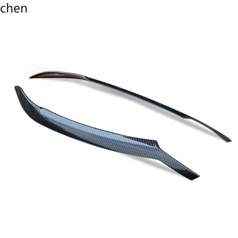 

CP eyebrow car sticker headlight decorative strip decorative sticker carbon fiber paint car light eyebrow sticker