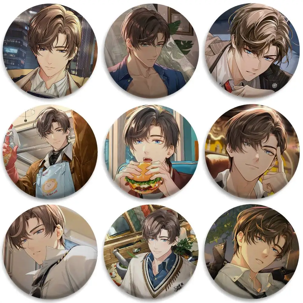 

Tears Themis Artem Wing Badges Round Exquisite Badge Brooches Creative Pins For Clothes Hat Backpack Gift Accessories