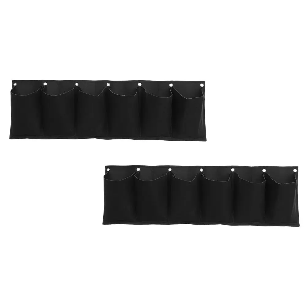 2Pcs Plant Hanging Bags Wall Plant Bag Horizontal Planter Felt Growing Pockets for Indoor Outdoor Vertical Garden Herb Succulent
