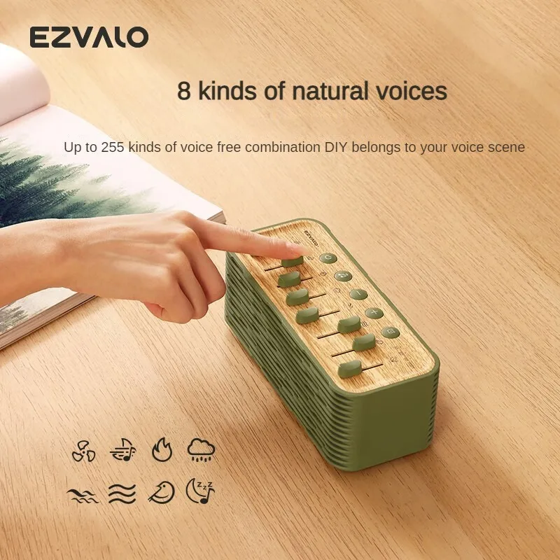 EZVALO Natural Scene Speaker White Noise Decompression Sleep Home Outdoor Bluetooth Mini Speaker Gift for Girlfriend