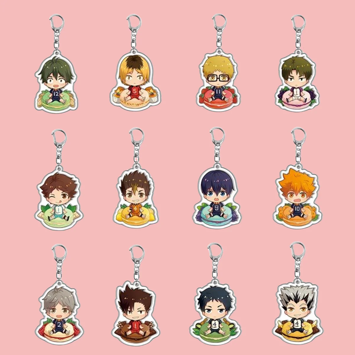 Anime GOODS Acrylic Keychain cute y2k volleyball youth keychain for bag keys car key bag backpack collection display accessories