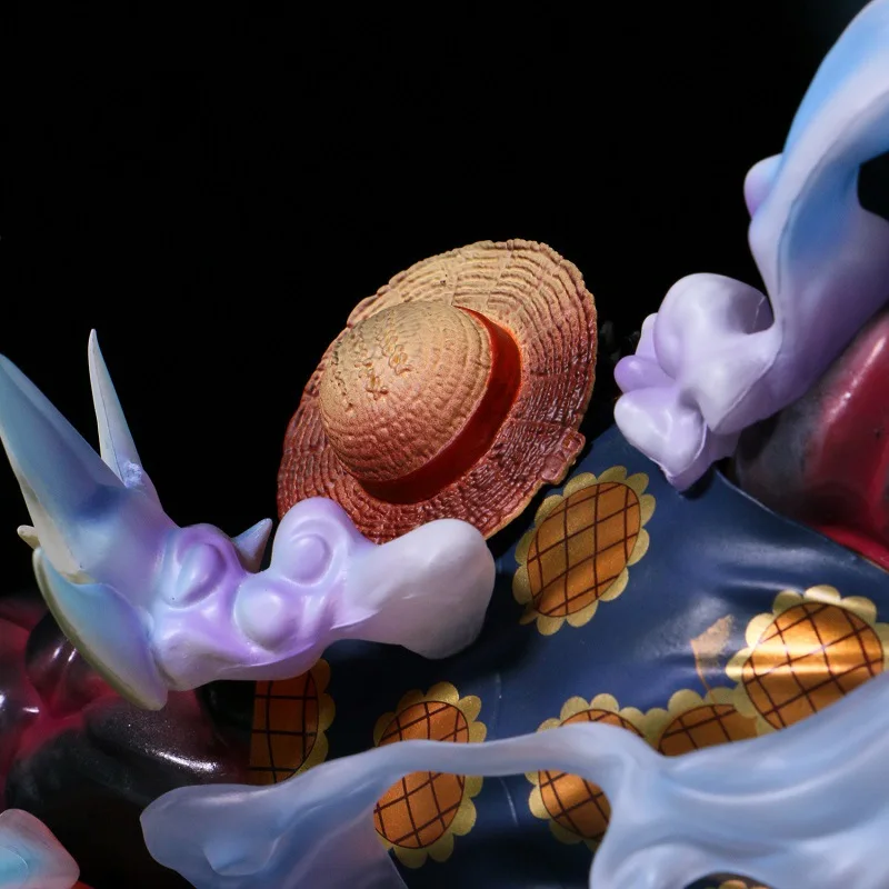 26cm nova uma peça anime figura macaco d. Luffy modelo periférico cena estátua decoração de mesa ornamentos presentes de aniversário brinquedos