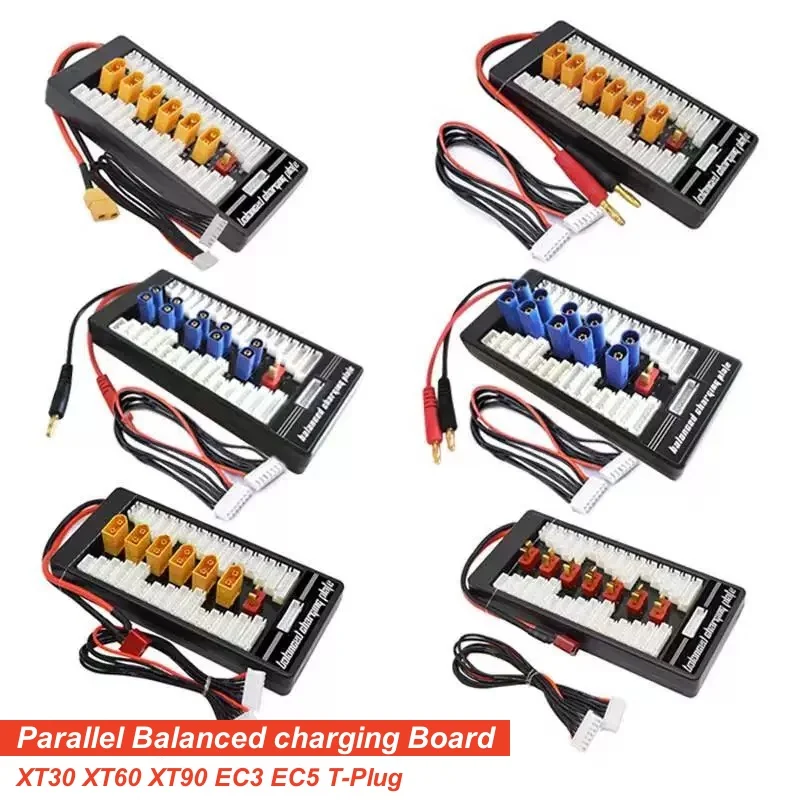 

XT60 XT90 XT30 EC3 EC5 T Plug Parallel Lipo Battery Balanced Charging Board 2-6S For ISDT Q6 IMAX B6 B6AC B8 Balance Charger