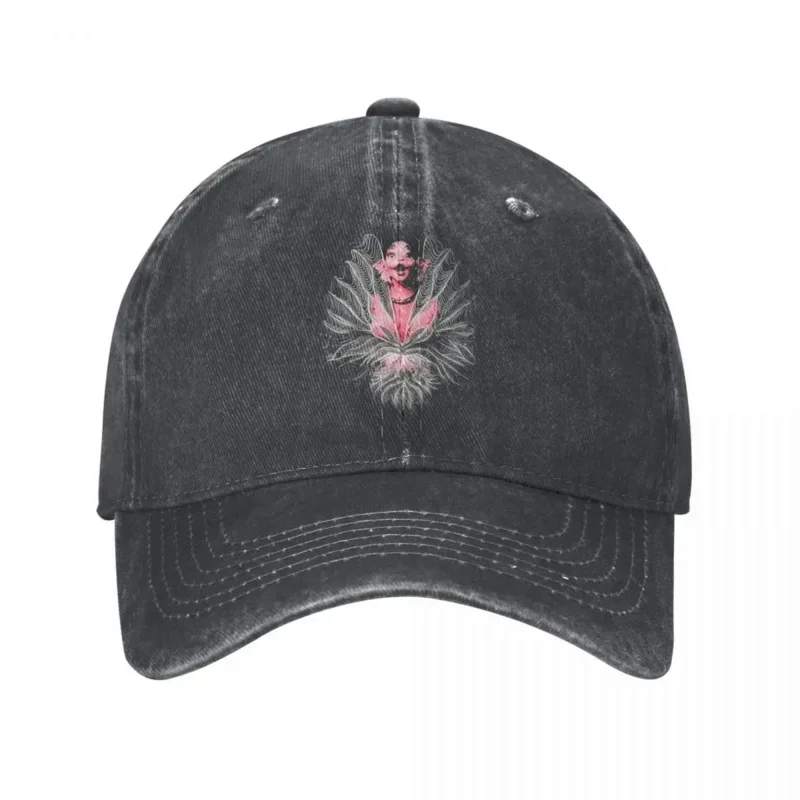 Portals Melanie Martinez Unisex Baseball Cap The Wings Of Pinks Distressed Washed Hats Cap Vintage Unstructured Soft Sun Cap