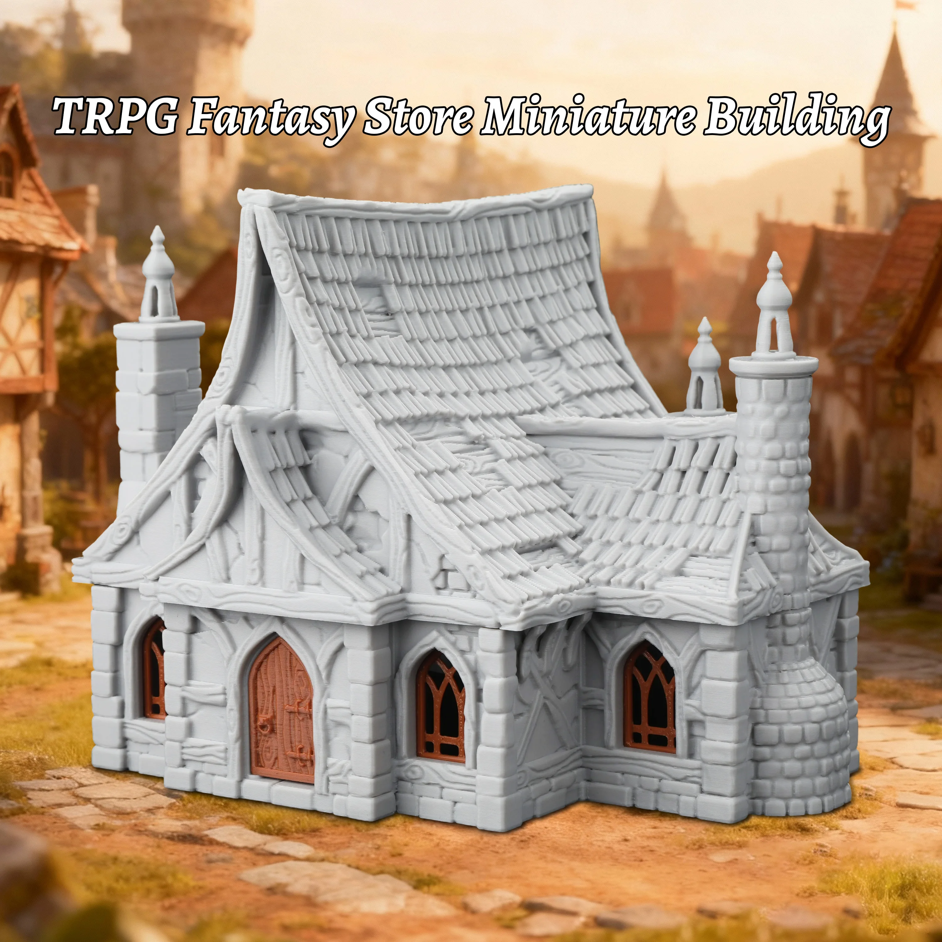 RPG Dwarf Cottage Storehouse – Fantasy Village Terrain, Collectible Gift for Creative Storytelling & Adventure Gameplay