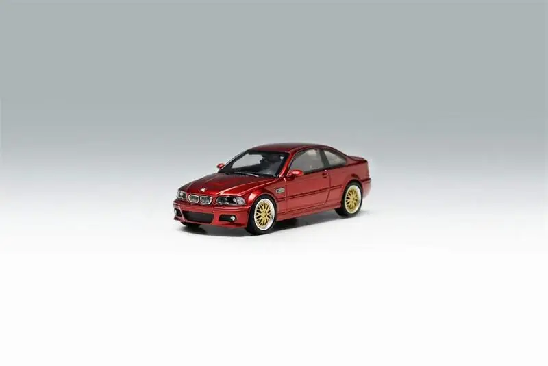 Stance Hunters x Street Weapon 1:64 E46 M3 Purple /Red /Gray with BBS hub Diecast Model Car