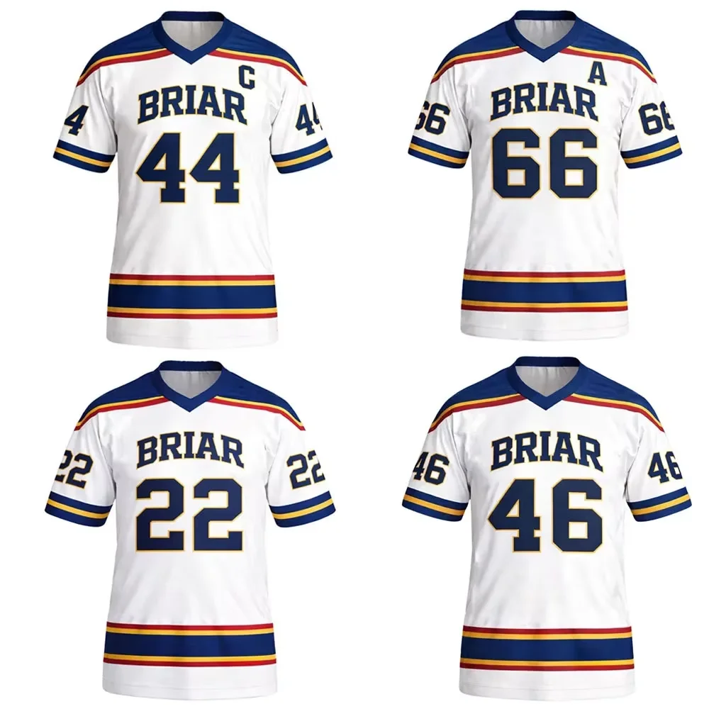 2026 Off Campus Adults Kids Briar University Graham 44 Hockey Jersey V Neck Short Sleeve Cosplay Fan Adult/kids Shirt