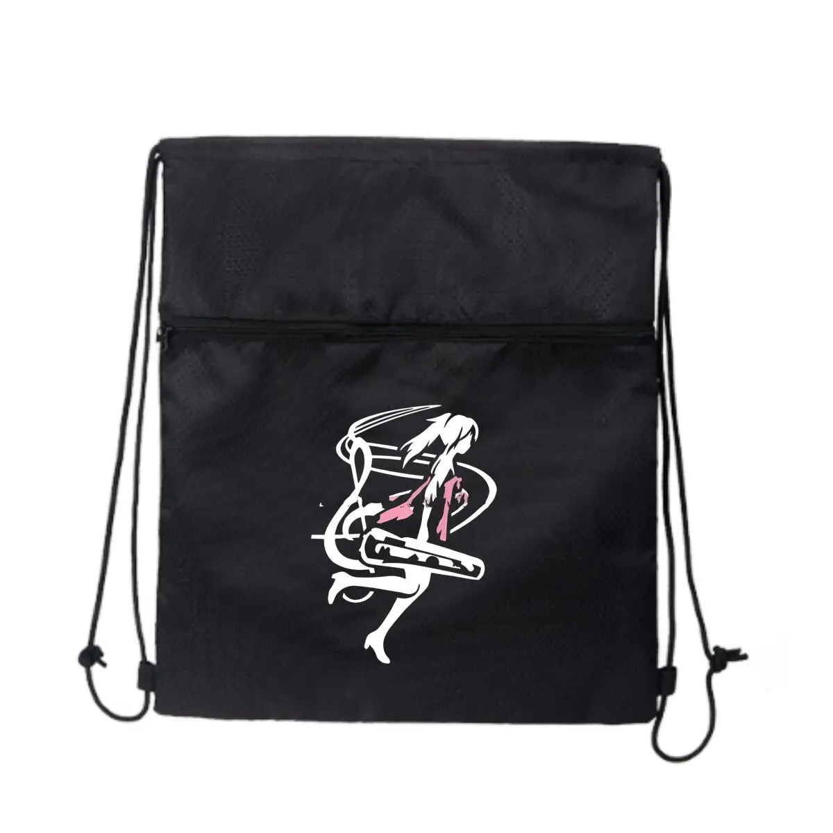 

Ангельская фигура Фэнтези-арт Черная сверхлегкая уличная сумка на молнии на шнурке идеально подходит для коротких походов