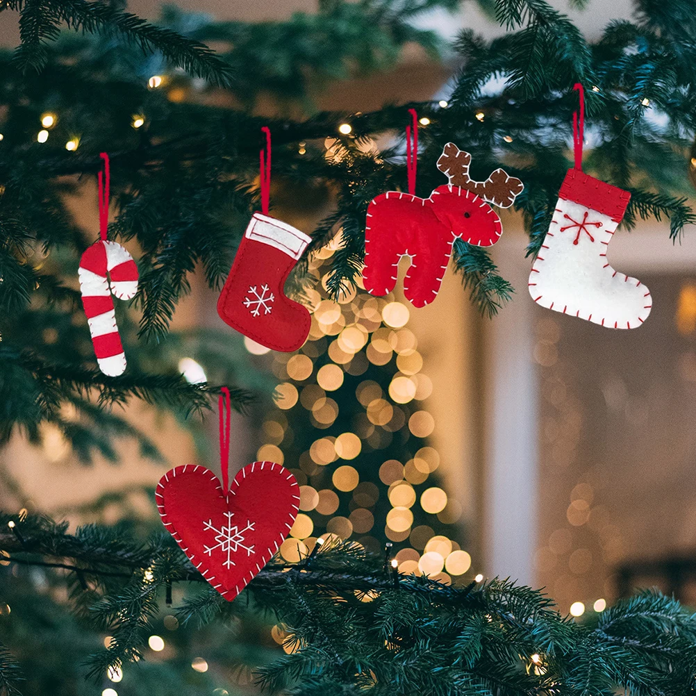 

5Pcs Xmas Elk Hanging Pendants Cute Christmas Party Scene Layout Christmas Tree Decorations Unique Xmas Hanging Decors