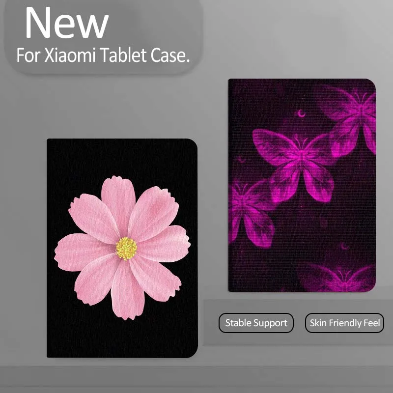 

Purple Cartoon Butterfly Pattern Gift Tablet Case For Xiaomi Redmi Mini Pad SE K 2 4 5 6 7 8 2023 2025 11 8.8 11.2 10.1 Pro