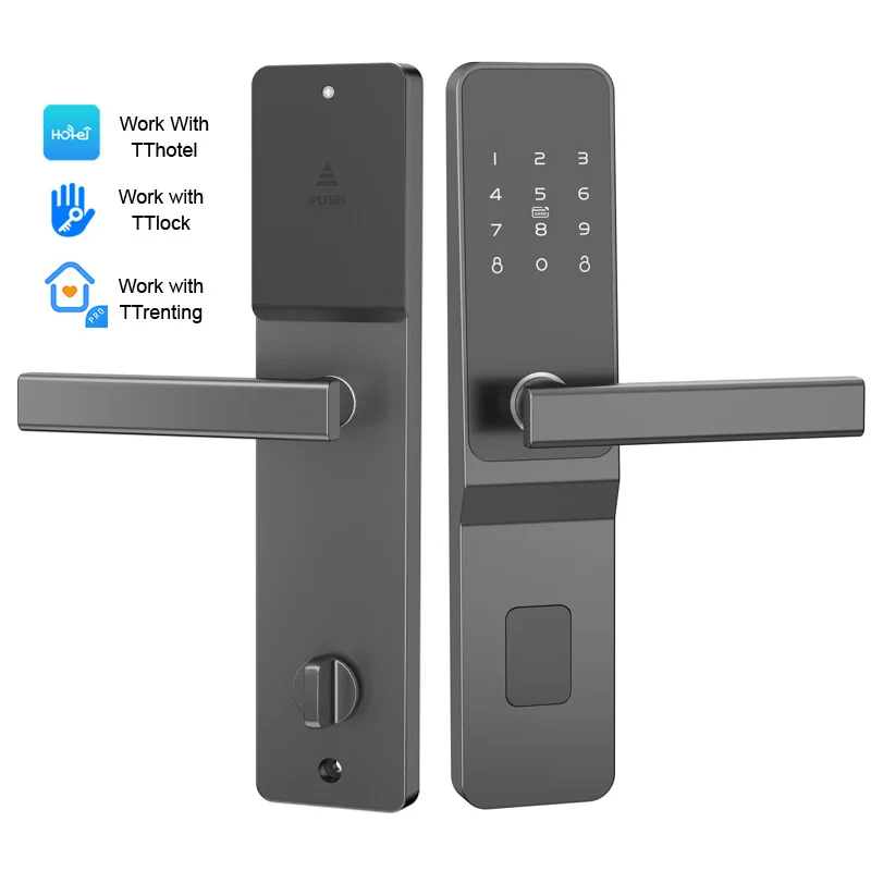 TThotel/ TTrenting/ TTlock Remote Control Smart Bluetooth Digital Door Lock For Rental Apartments/ Hotel/ School/ Office