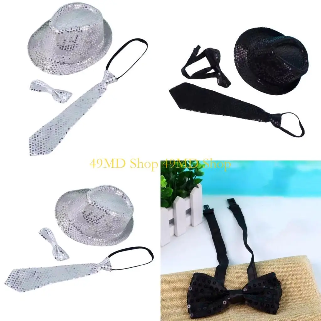 

49MD Street Sequins Temperament Hat Trendy Portable Hat Fisherman Comfortable Hat