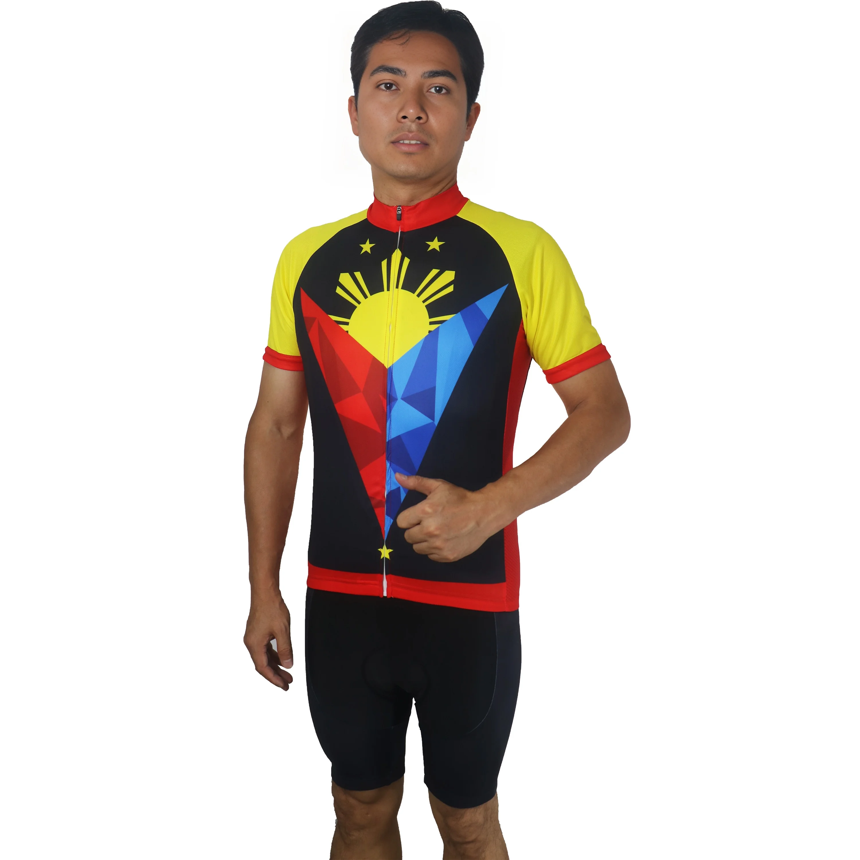 Cycling Jersey Philippines, Outdoor Short MTB Shirt, Pro Jersey, Team Filipino National Shirt, Bicycle Race Wear, Road Ride Top