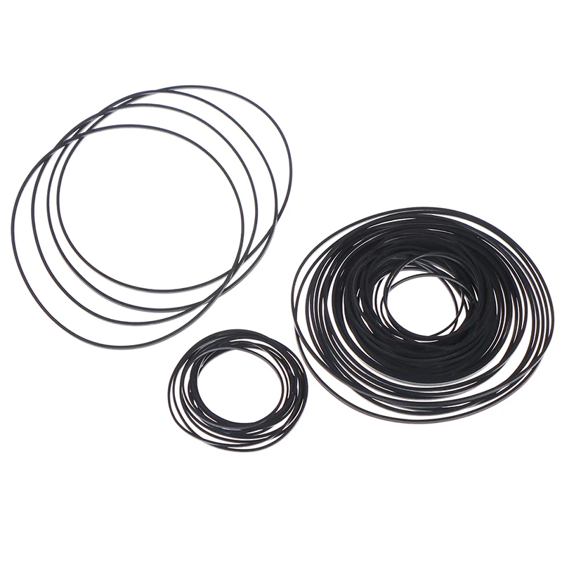 1pack Universal 40-135mm Mix Cassette Tape Machine Belt New Assorted Common Belt for Recorders Walkman DVD Drive