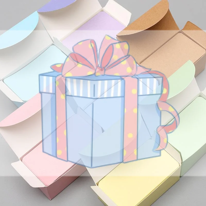 Kraft Paper Box - 100 boîtes cadeaux en papier kraft