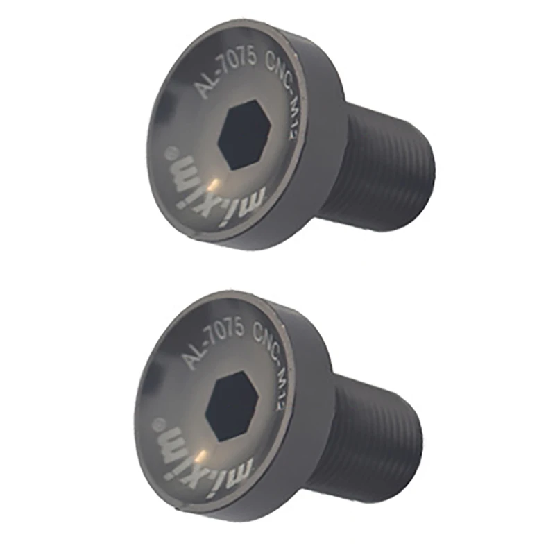 Mi. xim-bicicleta pedaleira, parafuso do pedaleiro, parafuso m12, parafusos de fixação, preto, 2 peças