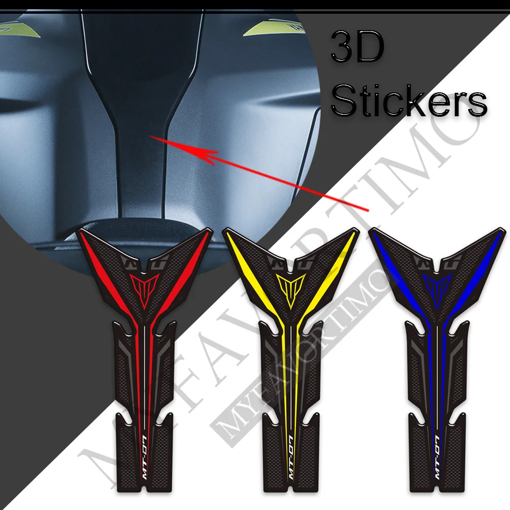 Motorrad Für Yamaha MT07 MT 07 SP MT-07 Tank Pad Griffe 3D Aufkleber Decals Protector Gas Heizöl Kit Knie 2018 2019 2020