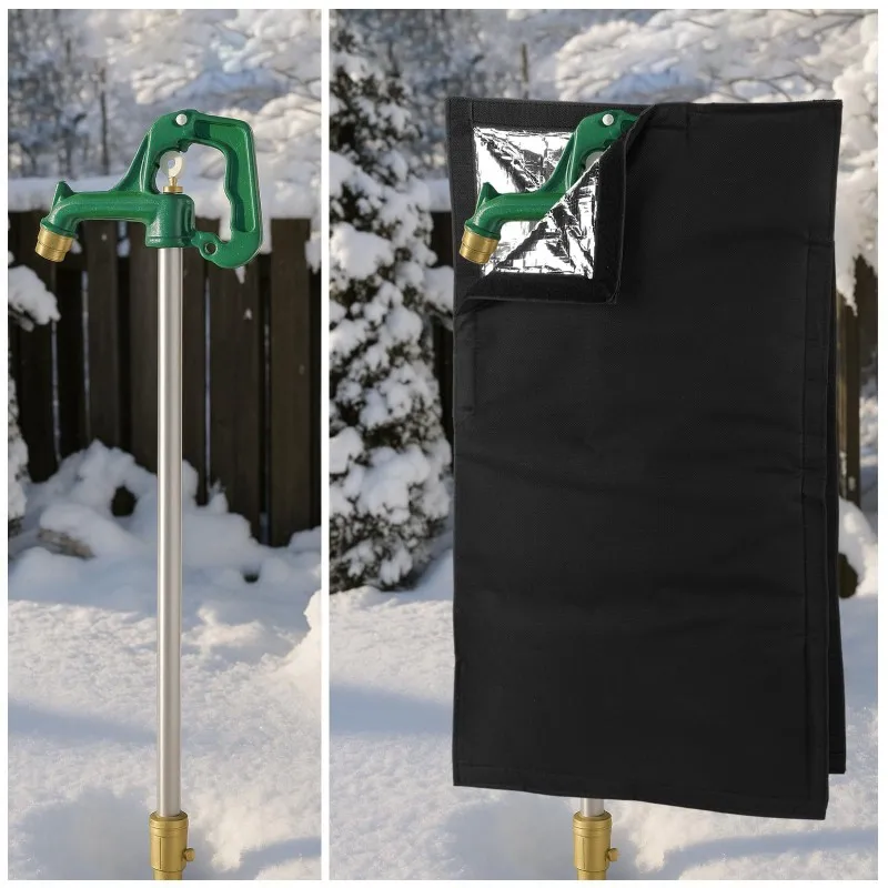 

TKOH-Insulated Heat-Protective Outdoor Faucet Cover 25" H X 13.5" W For Garden, RV Park,Lawn, Sprinkler Protector For Winter Sys