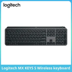 NEW Logitech MX Keys S Wireless Bluetooth Keyboard Office Multi-device Connection Backlit Bolt Ultra-thin and Portable