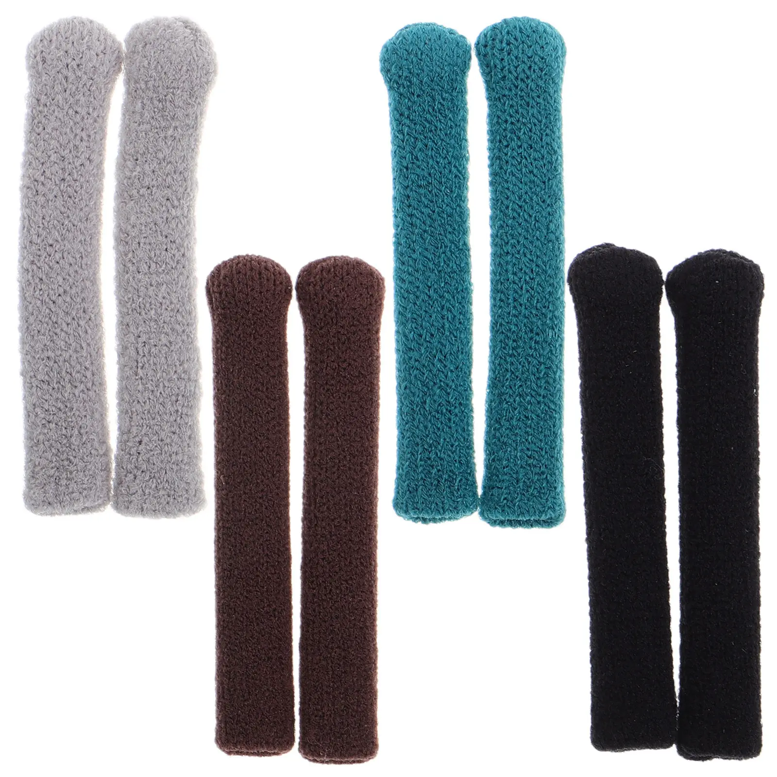 

4Pairs Knitted Glasses Ear Cushions Elastic Anti Slip Soft Eyeglass Temple Sleeves Retainer Comfort Eyeglass Arm Covers