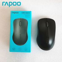 Original Rapoo 1680 Silent Wireless Mouse 2.4G Portable Ergonomic Mouse 3 Buttons Mouse Mice for Laptop Computer PC Windows