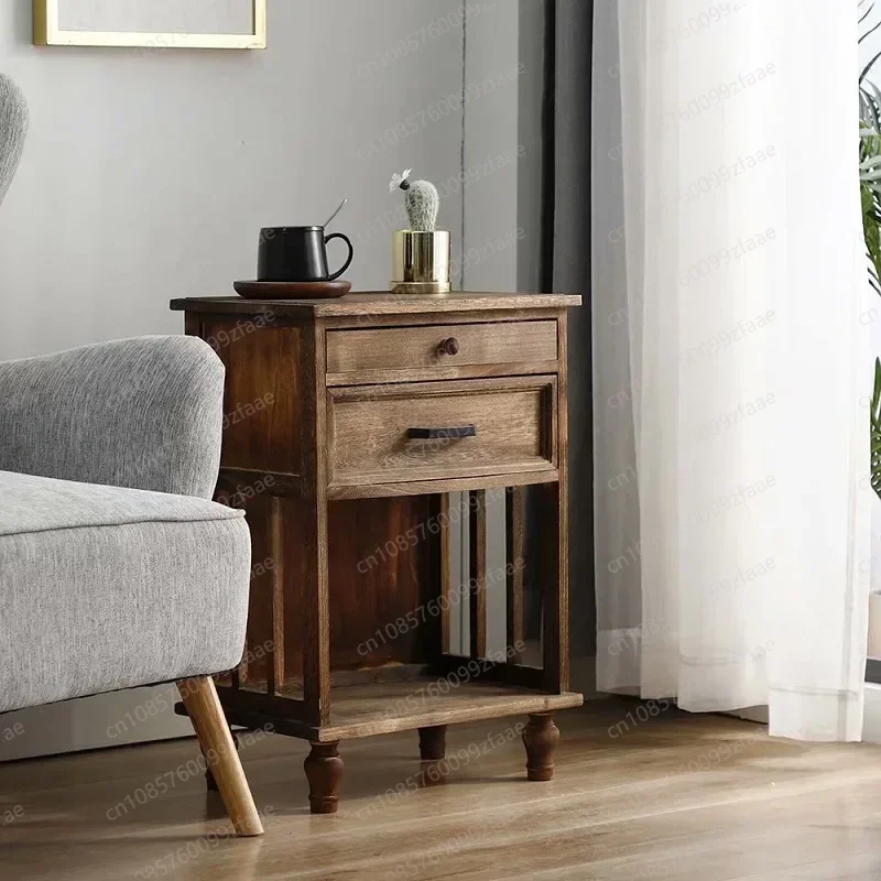 

Modern Bedroom Bedside Table Nightstands Solid Wood Narrow Bedside Table Nightstands Mini Cabinet Meuble Usm Furniture