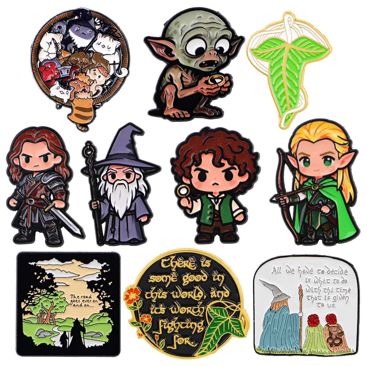 

Mix 5pcs/set Magic Adventure Novel Enamel Pin Brooches For Men Lapel Pins Badge on Backpack Accessories Fashion Jewelry Gifts