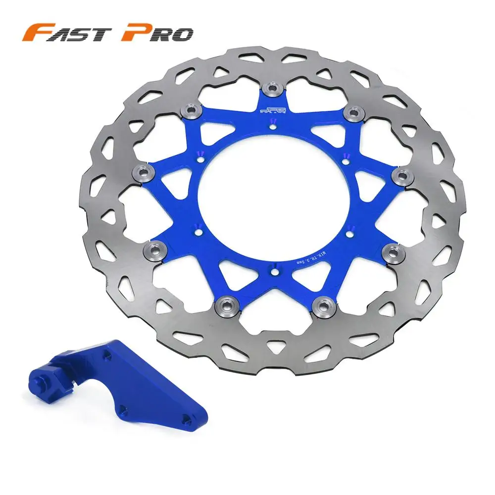 Motorcycle 320MM Floating Brake Discs Rotor With Bracket Set For YAMAHA YZ250F 2007-2015 YZ450F 2008-2015