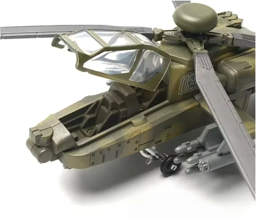 1:72 Maßstab Militärhubschrauber-Modell Plastik-Bausatz AH-64 Apache & EC-665 Tiger Montage-Puzzle Spielzeug für Sammler und Geschenke # M – Detail 4
