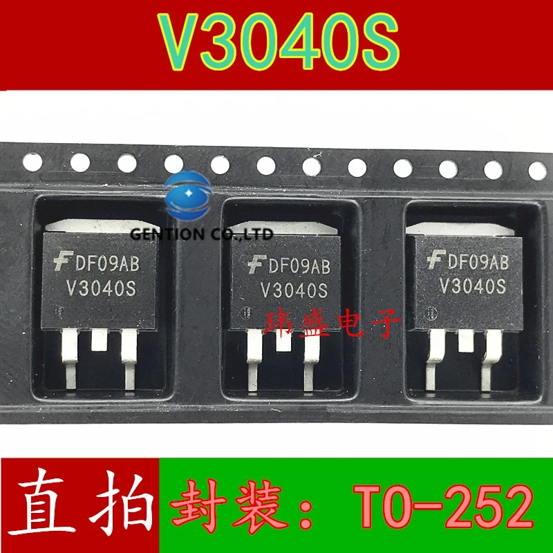 10PCS V3040S ISL9V3040S3S MOS field effect tube N channel in stock 100% new and original