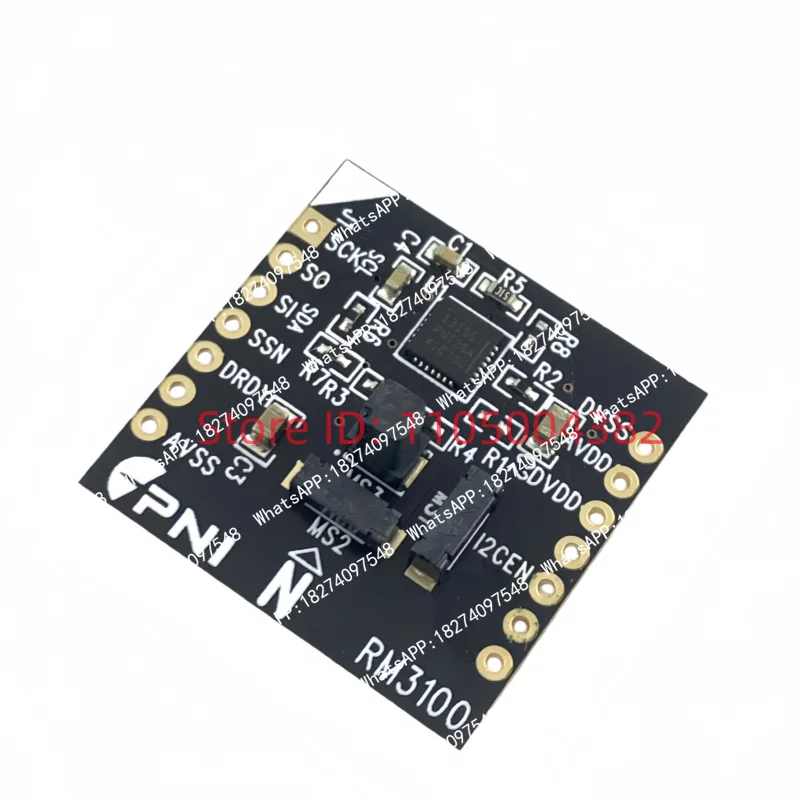 RM3100 module three-axis magnetic scoreboard with I2C/SPI interface for arduino. Raspberry PI