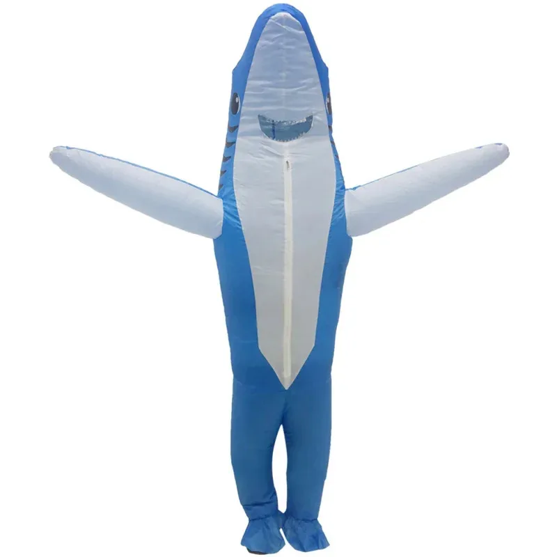 New gray shark inflatable anime cosplay costume Halloween party costume fancy dress for adult unisex man newly play