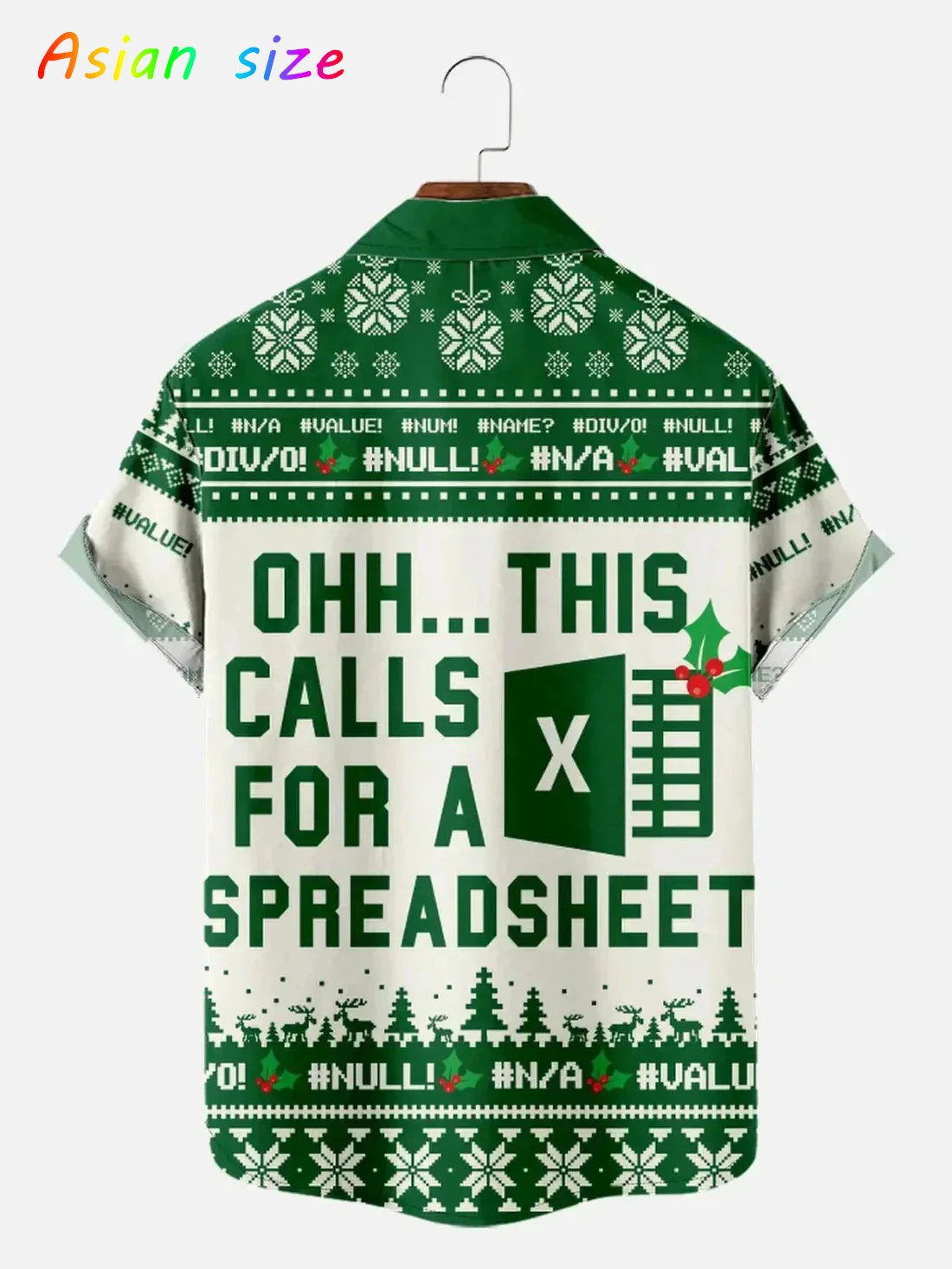 

Новые забавные мужские рождественские блузки с короткими рукавами и графикой Excel Merry Christmas OHH...THIS CALLS FOR ASPREADSHEET Рубашки с лацканами