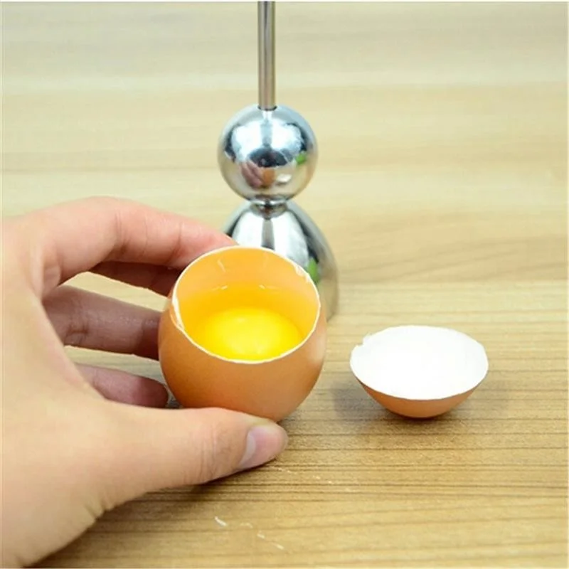 

Egg Cracker Egg Topper Snipper Stainless Kitchen Tool Steel Cutter Opener Scissor Egg Open Shell Boiled Cooked Whisk Egg Cooker