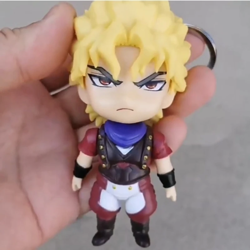 JoJos Bizarre Adventure Figure Keychain Random 1PC Jojo Dio Polnareff Narancia Bag Pendant PVC Car Keyring Ornament Collectible