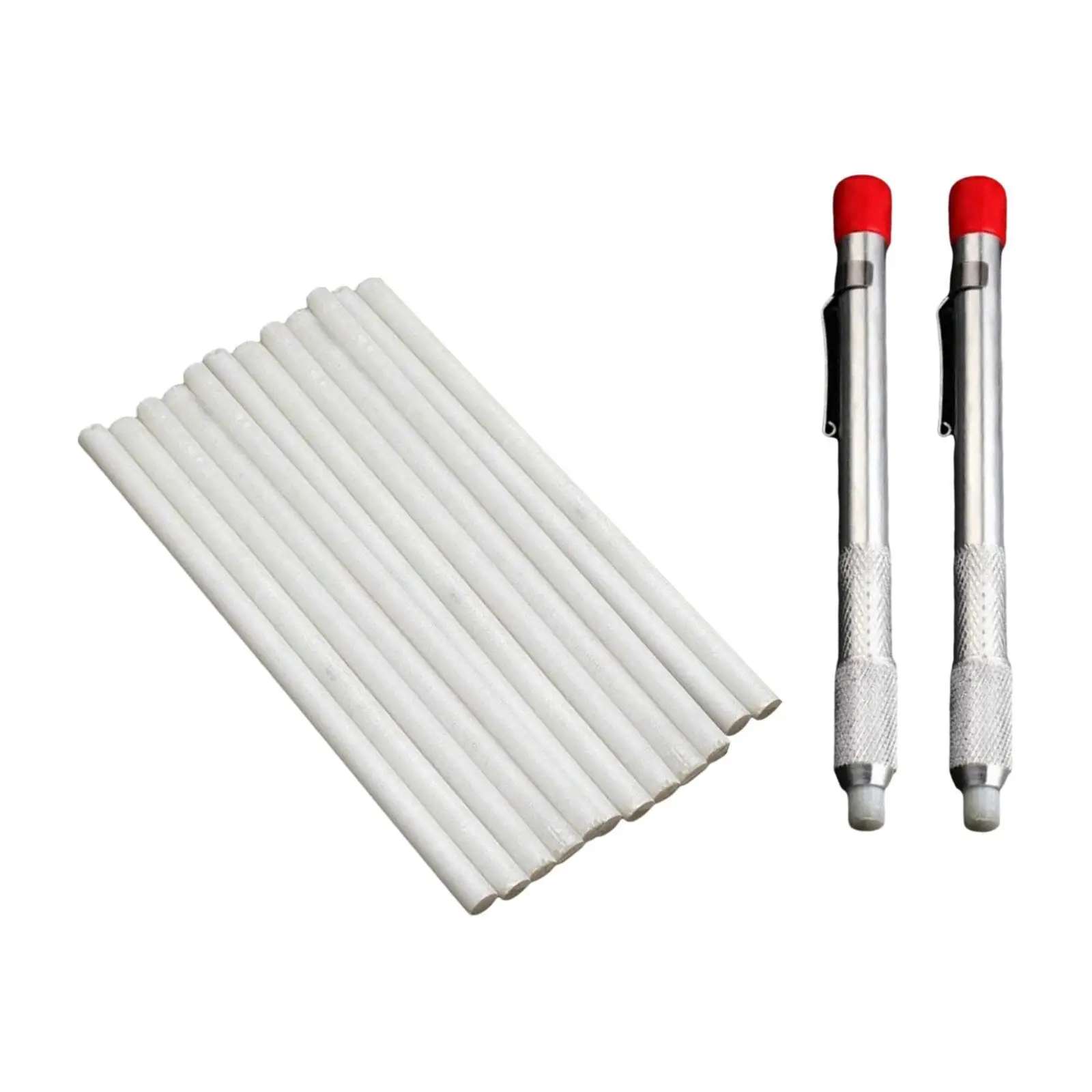 2Pcs Soapstone Pencil Holders Drawing Professional with 12 Round Refills