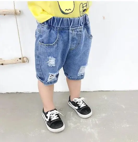 Kids Boys Beach Shorts Jeans Children Clothes Pants Denim Clothing Bermuda Infant Toddler Baby Boy Casual Trousers