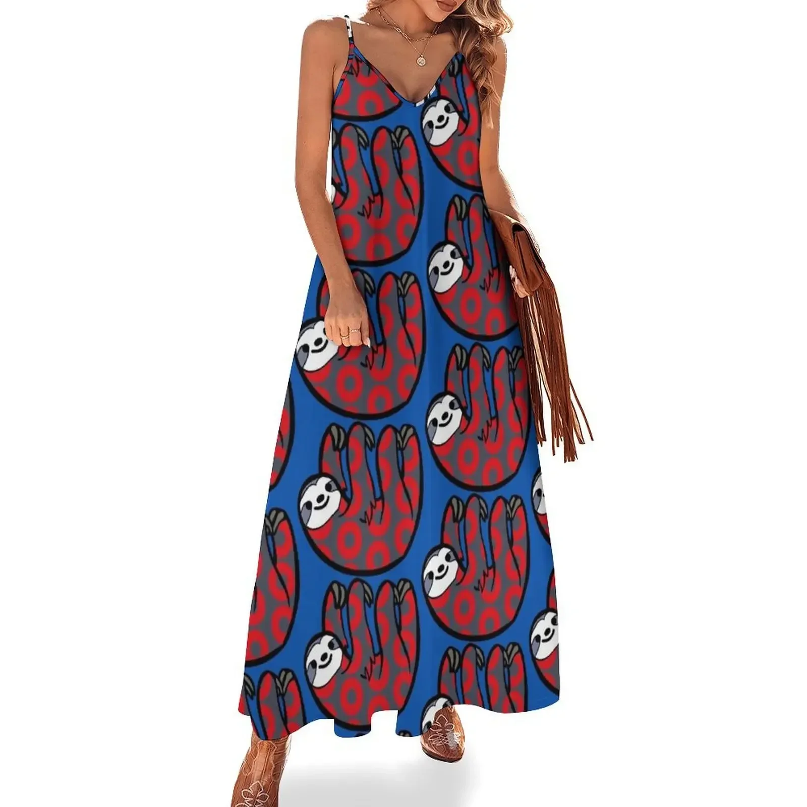 

Phish - Donut Sloth Sleeveless Dress sexy dress for women prom dress