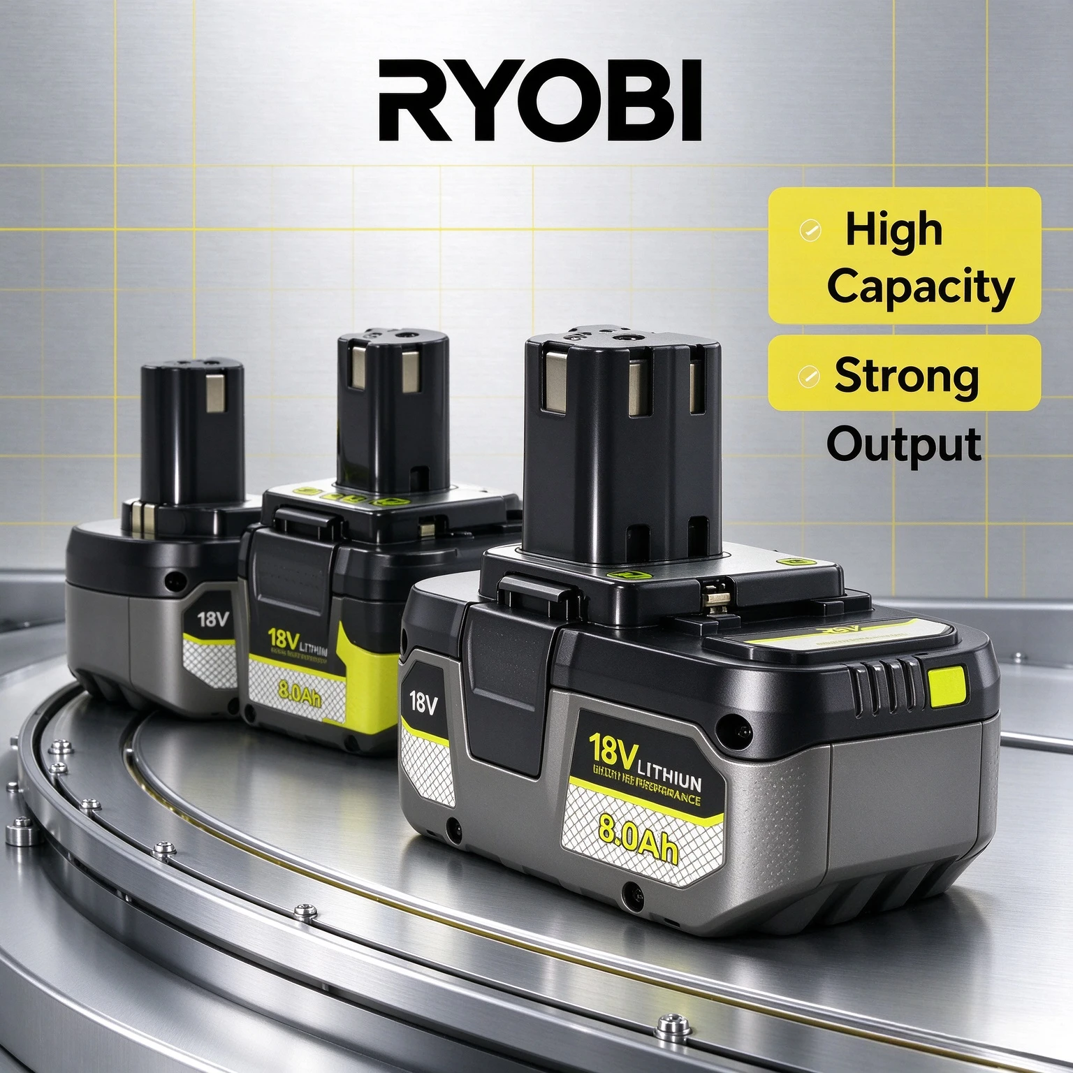RYOBI One+ 18V 6.0Ah 8.0Ah Power Lithium Battery P108 RB18L60 RB18L80 Wide Working Temperature Range For Garden Brush Cutter