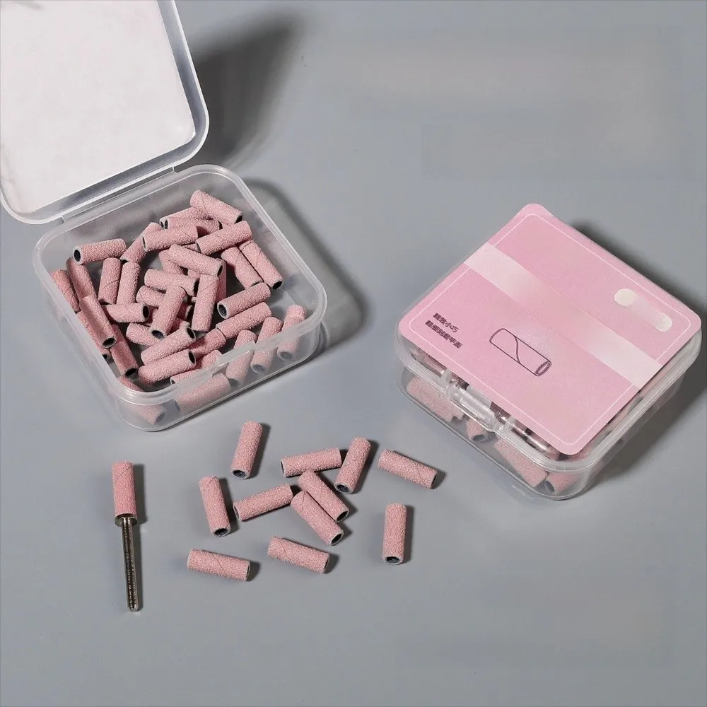 

#180 #240 Nail Sanding Bands Seamless Design Dust-Free Sanding Rings Upgraded Version Mini Size Electric Nail Drill Beauty Salon